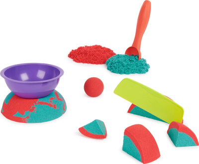 Set rërë kinetike Spin Master Kinetic Sand Two Color, me aksesore, për kalamaj