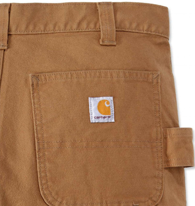 Pantallona pune Carhartt Rugged Flex Duck, Slim Tapered, double front, kafe Carhartt