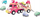 Set lodrash Lean Toys Double Decker Transport Cars, 5 në 1, me drita dhe tinguj, rozë me të bardhë