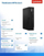 Kompjuter desktop Lenovo 12U8000APB, kompakt, për zyrë, i zi