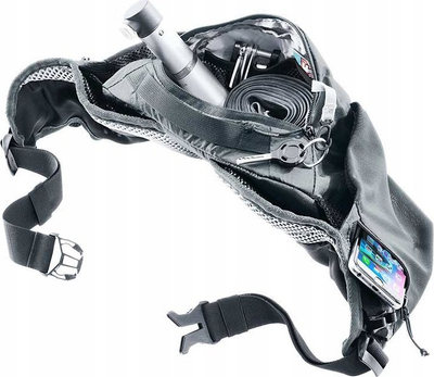 Појасна торба Deuter Pulse 3, 3L, со систем за хидратација, сиво графит