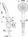Set dushi OTAVA Chrome Point Fixed, kursen ujë, krom, ngjyrë argjendi