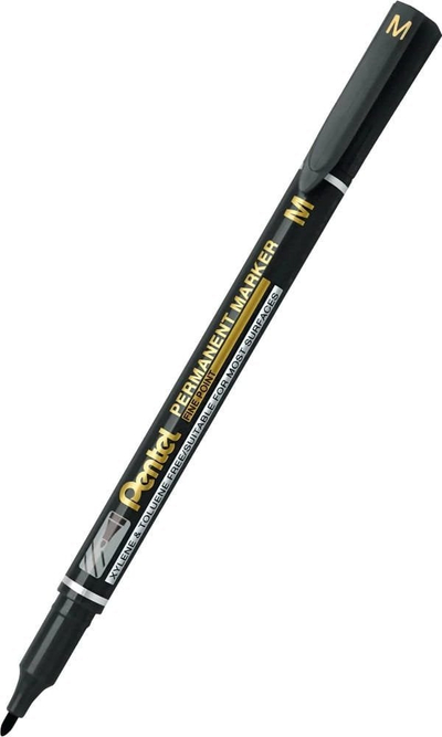 Marker permanent Pentel NM 470, majë 1 mm, i zi