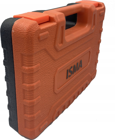 Set veglash ISMA Tool Set 1/4", 46 copa, çelik krom vanadium, kuti plastike jeshile