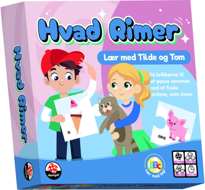 Lojë edukative Danspil What Rhymes, seri Learn with play, për fëmijë