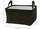 Kosh ruajtjeje me doreza, 25L, 40x29x22 cm, jeshile e errët