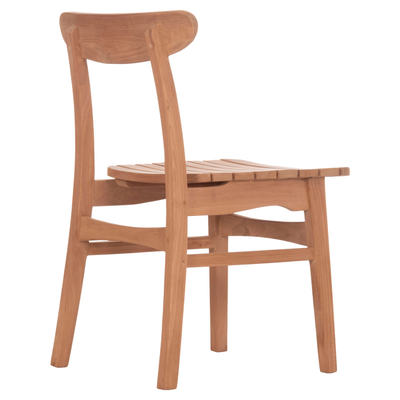 Karrige e jashtme HomeMarkt Robbie HM18115, dru teak, 48x51x82cm, ngjyrë natyrale