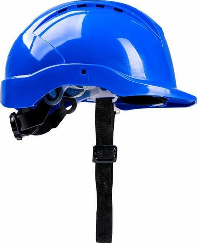 Helmetë sigurie Dremel Construction, e rregullueshme, me rrip mjekre, blu