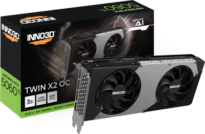 Kartë grafike Inno3D GeForce RTX 5060 Ti Twin X2, 8GB GDDR7, PCI Express