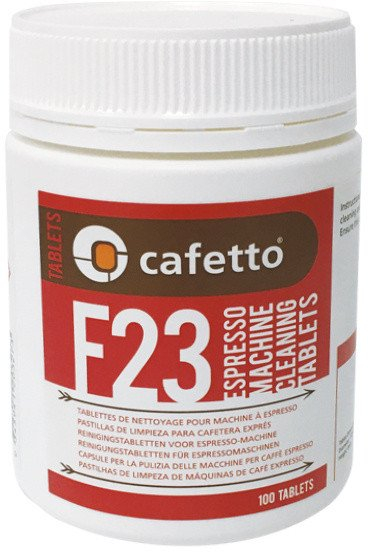 Tableta pastruese për makinë kafeje Cafetto F23, 100 copë, për makina automatike, të bardha