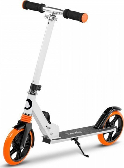 Trotinet Lionelo Luca, rrota 200 mm, deri 100 kg, i zi portokalli