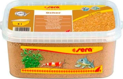 Zhavorr për akuarium Sera Arena Gravel Ocher, 0–2 mm, 3L, okër