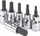 Kokë çelësi për goditje 6-këndore, 17mm, 1/2\", 100mm, metalik