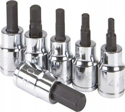 Kokë çelësi për goditje 6-këndore, 17mm, 1/2\", 100mm, metalik