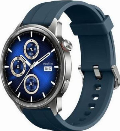 Ora e mençme Realme Watch S2, 1.43" AMOLED, IP68, blu