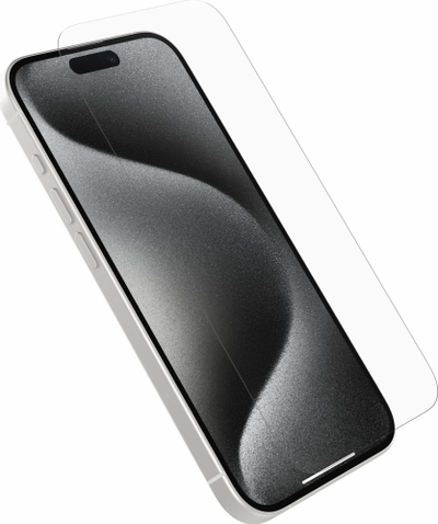 Xham mbrojtës OtterBox Glass për iPhone 15 Pro, xham i temperum, transparent