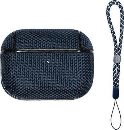 Mbulesë për kufje Beline AirPods 3 Shell Cover, TPU, me karabinë, blu