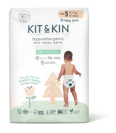 Pelena/mbathje për bebe Kit & Kin, nr. 5, 12 - 17 kg, 20 copë