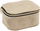 Kuti bizhuterish H&amp;S Collection Corduroy Casket, 11.5x9.5x6cm, me zinxhir, bezhë
