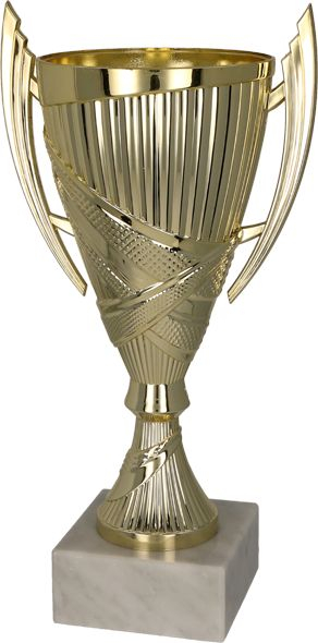 Kupë plastike trofe Plastic Gold Cup 8300B, 31.5 cm, ngjyrë ari