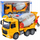 Kamion lodër Heng Truck Concrete Mixer, me drita dhe zë, kazan rrotullues, i verdhë me gri