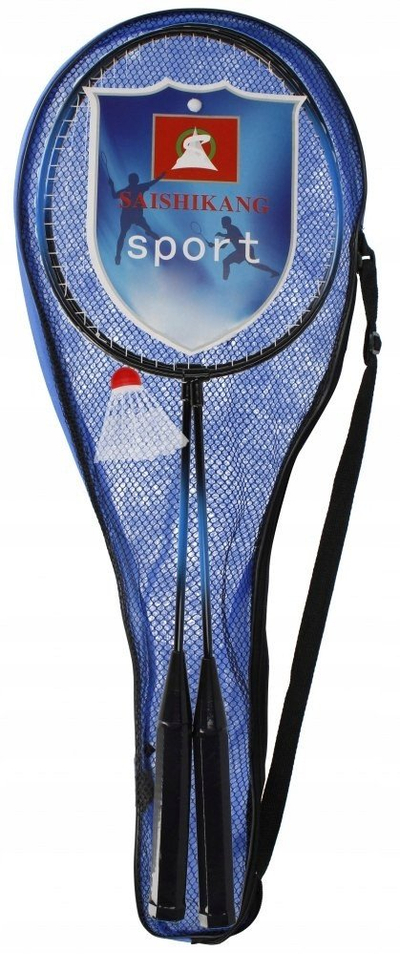 Set badminton MEGA CREATIVE 532366, 2 raketa metalike, kokrra, me mbështjellës