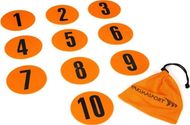 Shënues fushe Yakimasport 100326, set 10 copë, të numëruar 1-10, shumëngjyrëshe
