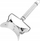 Prerëse brumi Brunbeste BB-1794, 10 cm, çelik inox, e argjendtë