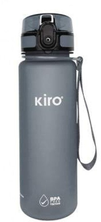 Shishe uji Kiro Grey KI3026GR, 500ml, plastike Tritan, gri