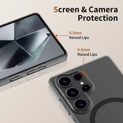 Futrollë Tech-Protect Magslim për Samsung S25 Ultra, me MagSafe, e zezë mat