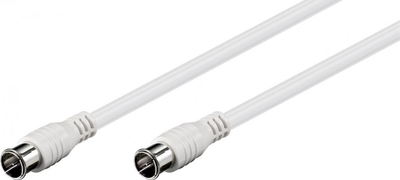 Kabllo SAT Wentronic Goobay 50748, F-Quick në F-Quick, 2.5 m, e bardhë