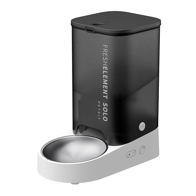 Ushqyes automatik Petkit Fresh Element Solo, 3L, WiFi Bluetooth, gri e bardhë