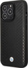 Mbulesë telefoni BMW Leather Signature, për iPhone 14 Pro, lëkurë, e zezë