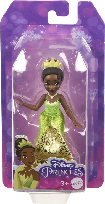 Kukullë e vogël Mattel Disney Princess, 9 cm, me nyje që lëvizin, shumëngjyrëshe