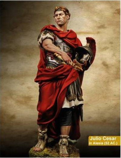 Figurë metalike Scale75 Julius Caesar in Alesia, 75mm, për lyerje me bojë, me shumë ngjyra