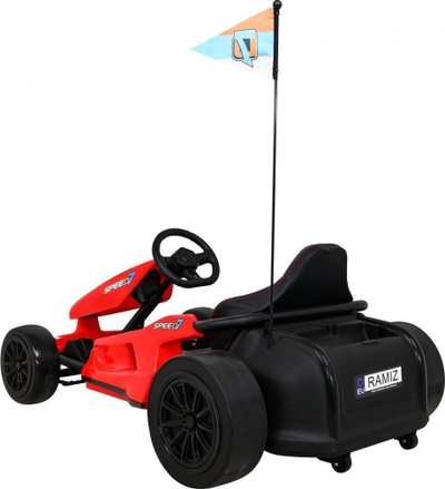 Go kart elektrik për kalamaj Speed 7 Drift King, 24V, 60 kg, i kuq