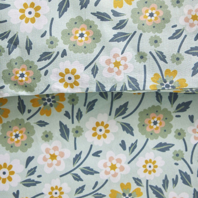 Set shtrojash Spring Flowers, 3 pjesë, 240x220 cm, jeshile
