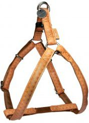 Shtrënguese qeni Zolux Adjustable Harness Mac Leather, 15 mm, e verdhë