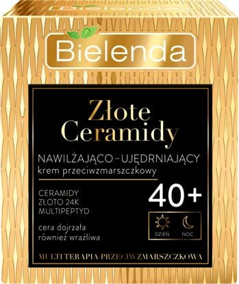 Kрем за лице Bielenda Golden Ceramides 40+, против брчки, за зрела кожа