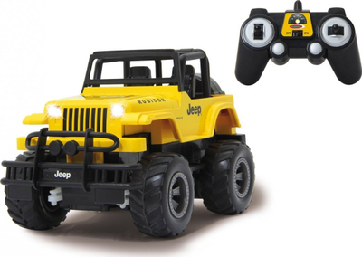 Makina me telekomandë Jamara Jeep Wrangler Rubicon, 1:18, 2700 mAh, e verdhë