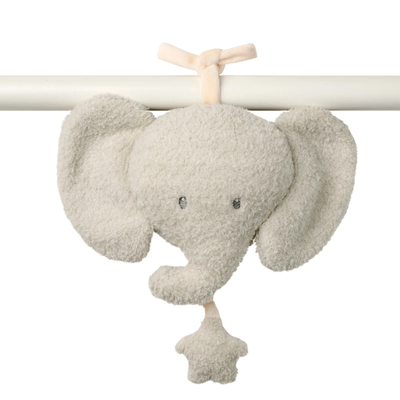 Loder me muzik Elephant - 20 cm - Teddy Grey