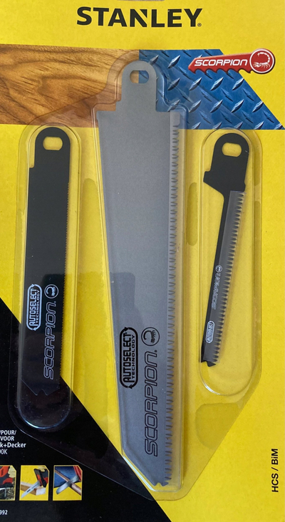 Set tehe sharre Stanley STA29992, HCS BiM, për dru edhe metal, 3 copë