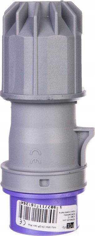 Prizë industriale portative PCE 072V, 32A 2P, 24V IP44, vjollcë