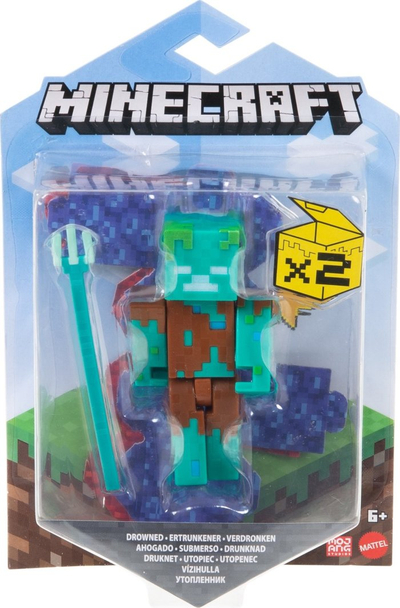 Figurë loje Educa Borras Minecraft, 8 cm, me nyje që lëvizin, shumëngjyrëshe