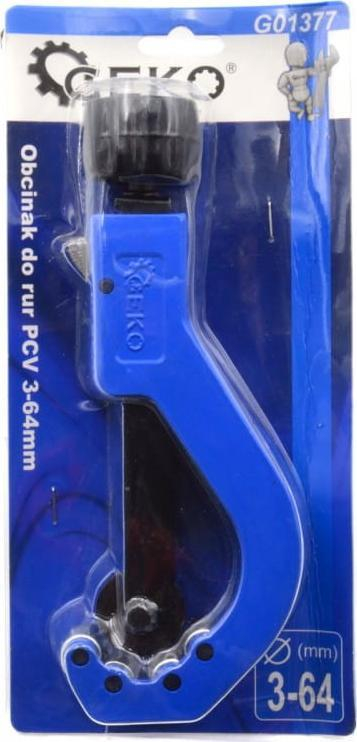 Rimer tubash plastikë GEKO, 3-64 mm, portativ, blu