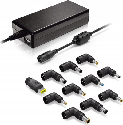 Adapter universal për notebook Yenkee YAU 90112, 90W, i zi