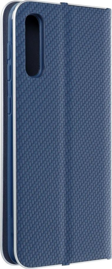 Këllëf libri Vennus Carbon për Samsung Galaxy A50, me magnet, që rri në këmbë, blu