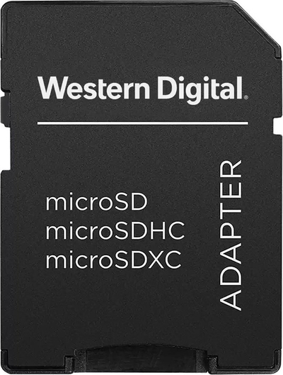 Adapter karte memorie Western Digital WDDSDADP01, microSD në SD, UHS I, i zi