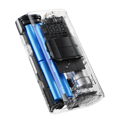 Kompresor ajri portativ Baseus, 6000mAh, ekran dixhital, i zi
