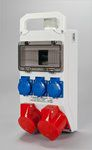 Panel elektrik Tarel Distribution Board 321, 8 module, 32A 400V, i bardhë
